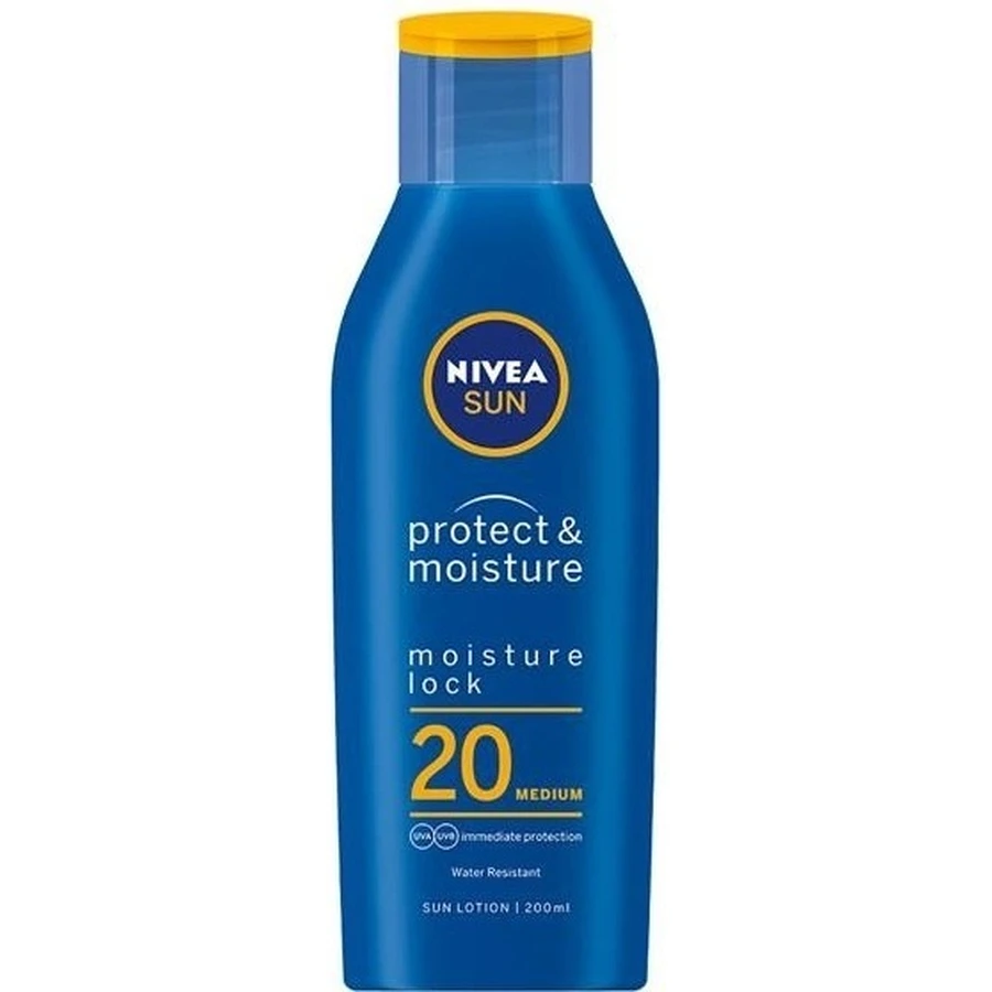 Nivea Sun Moisturizing Tanning Lotion OF20 1×200 мл, зволожуючий лосьйон для засмаги: ціни та характеристики