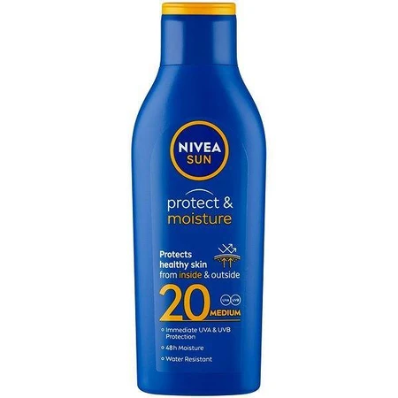 Nivea Sun Moisturizing Tanning Lotion OF20 1×200 мл, зволожуючий лосьйон для засмаги: ціни та характеристики
