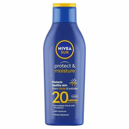 Nivea Sun Moisturizing Tanning Lotion OF20 1×200 мл, зволожуючий лосьйон для засмаги: ціни та характеристики