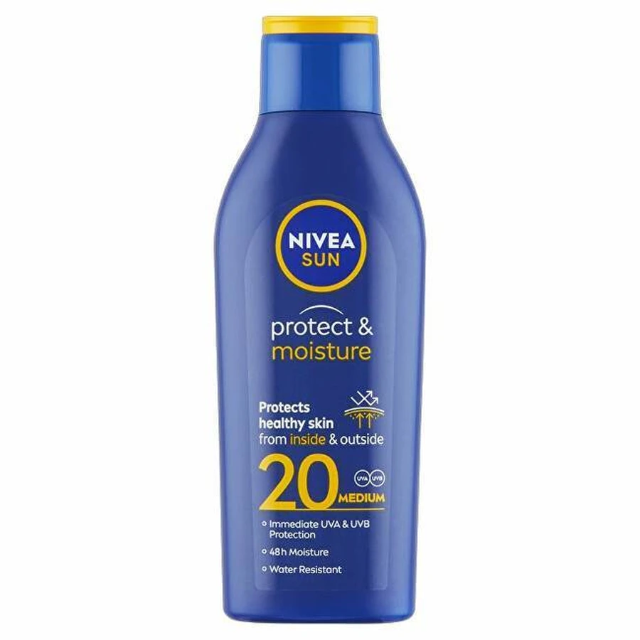 Nivea Sun Moisturizing Tanning Lotion OF20 1×200 мл, зволожуючий лосьйон для засмаги: ціни та характеристики