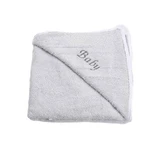 Дитячий рушник з капюшоном, 75x75 см, сірий, Fic Baby