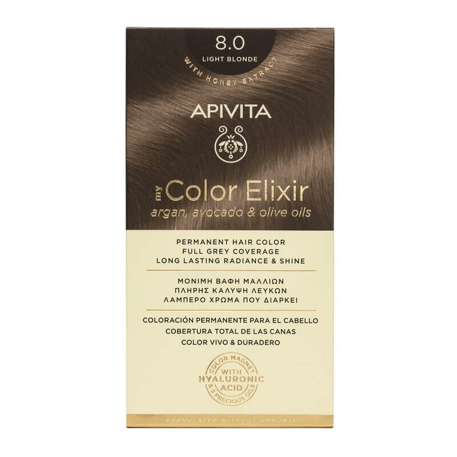 Краска для волос My Color Elixir, оттенок 8.0, Apivita: цены и характеристики