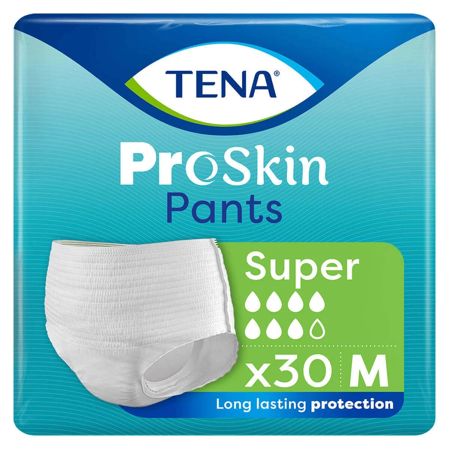 Tena Pants ProSkin, хонічні трусики, розмір M, 80-110 см, супер, 30 штук: ціни та характеристики