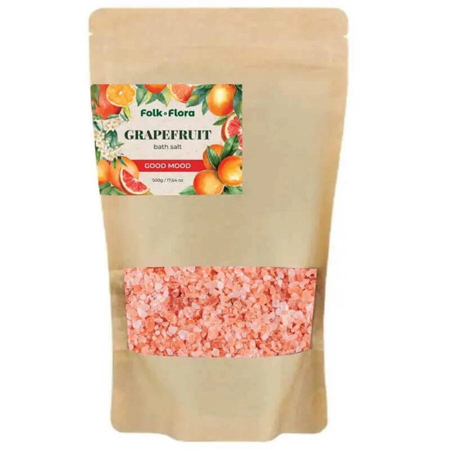 Folk & Flora, соль для ванн, грейпфрут, 500 г: цены и характеристики