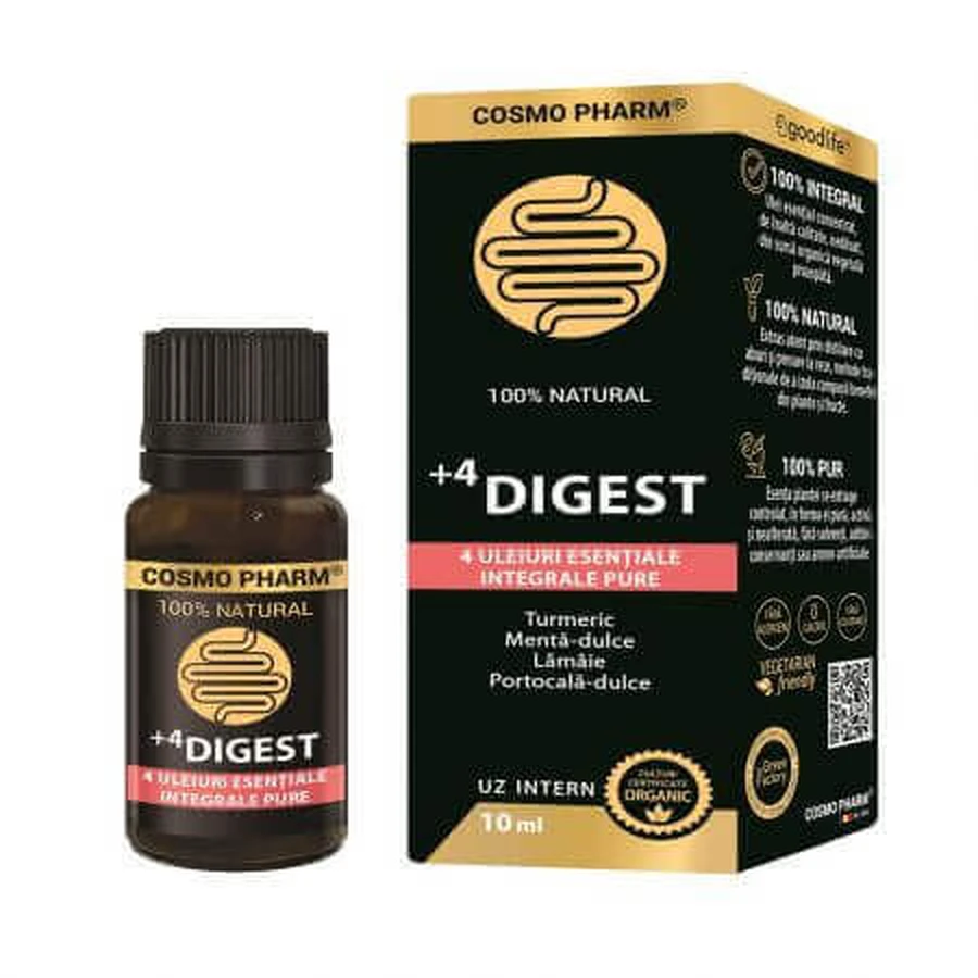 Эфирное масло +4 DIGEST, 10 мл, Cosmo Pharm: цены и характеристики