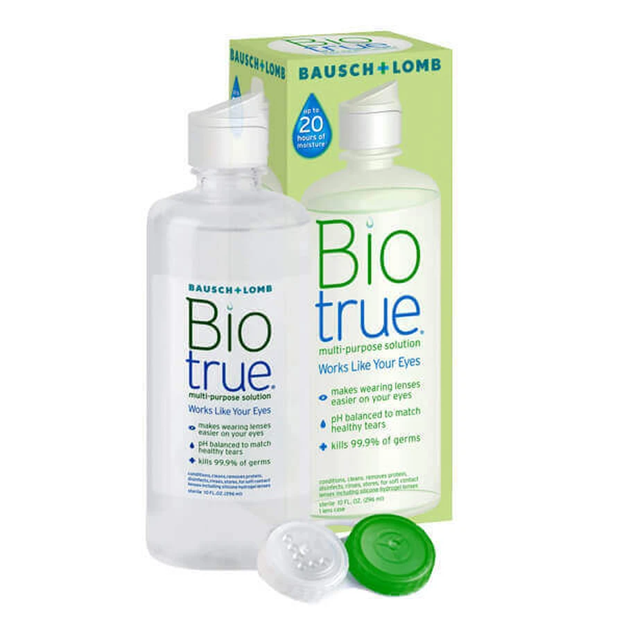 Лосьйон для догляду за контактними лінзами Biotrue, 300 мл ДЕФЕКТ УПАКОВКИ: ціни та характеристики