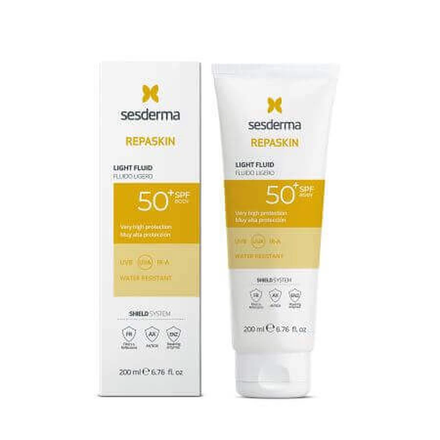 Repaskin Легкий флюид для тела с защитой от солнца SPF 50, 200 мл, Sesderma: цены и характеристики