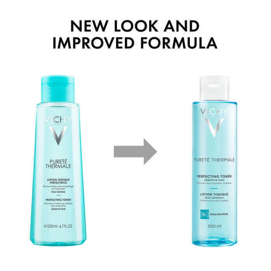Vichy Purete Thermale, Освіжаючий тонік для чутливої шкіри, 200 мл: ціни та характеристики
