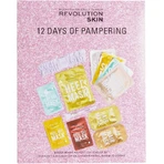 Revolution Skincare, 12 дней адвент-календаря масок для лица, тела и волос, набор из 12 штук: цены и характеристики