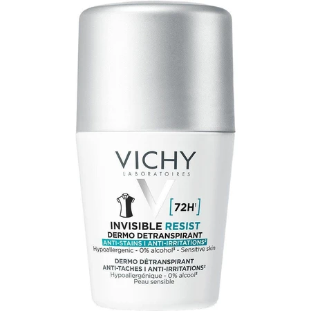 Vichy Invisible Resist 72H антиперспирант против пятен и раздражения 50 мл: цены и характеристики