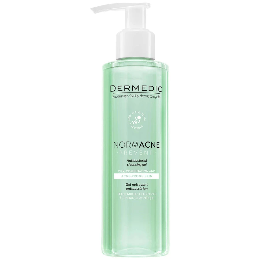 Dermedic NormAcne Preventi, антибактериальное очищающее средство для жирной, комбинированной и склонной к акне кожи, 200 мл: цены и характеристики