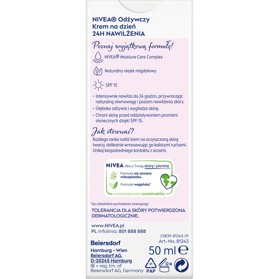Nivea, Essentials, Крем для обличчя spf, 50 мл: ціни та характеристики