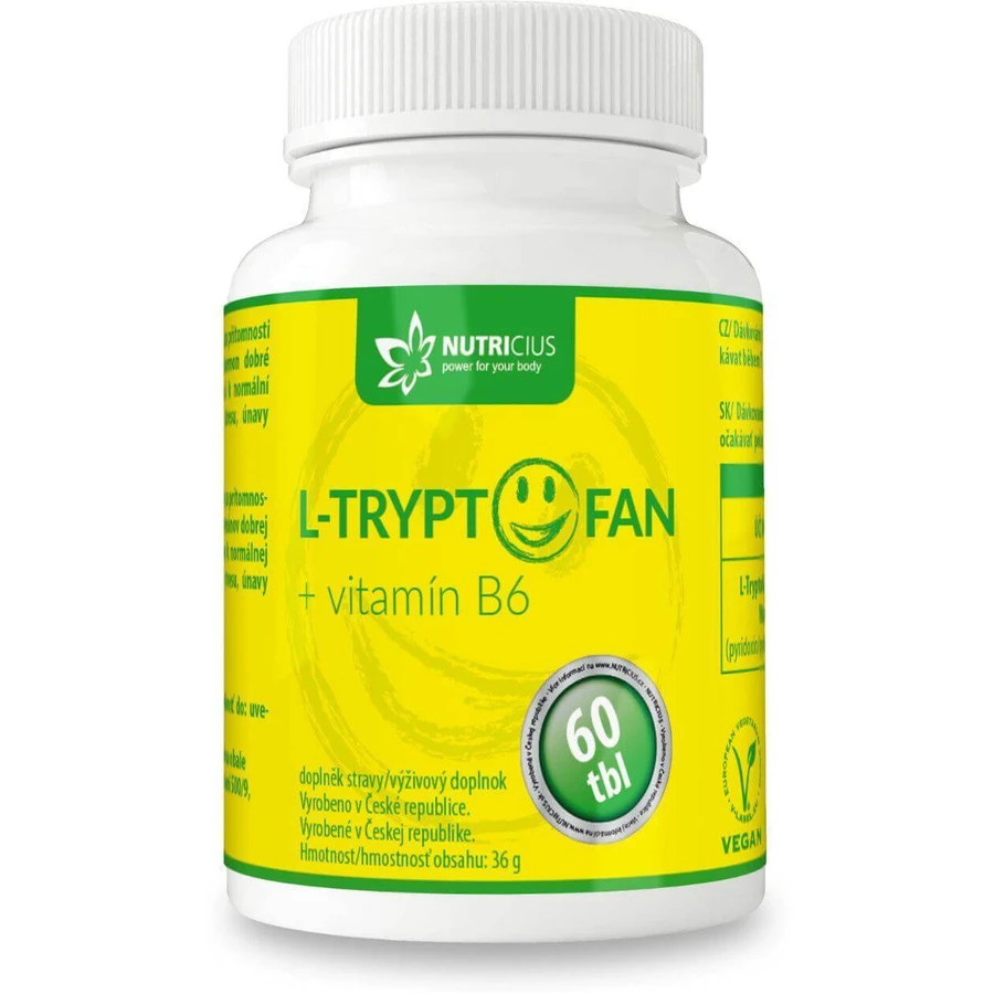 Nutricius L-Триптофан + витамин B6 60 таблеток: цены и характеристики