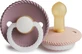FRIGG Rope резиновая пустышка Twilight Mauve Night/ Blush Night, 0-6м, двойная упаковка 1×2 шт.