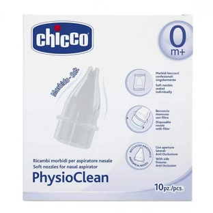 Насадки Chicco Physioclean для назального аспиратора, 10 шт.