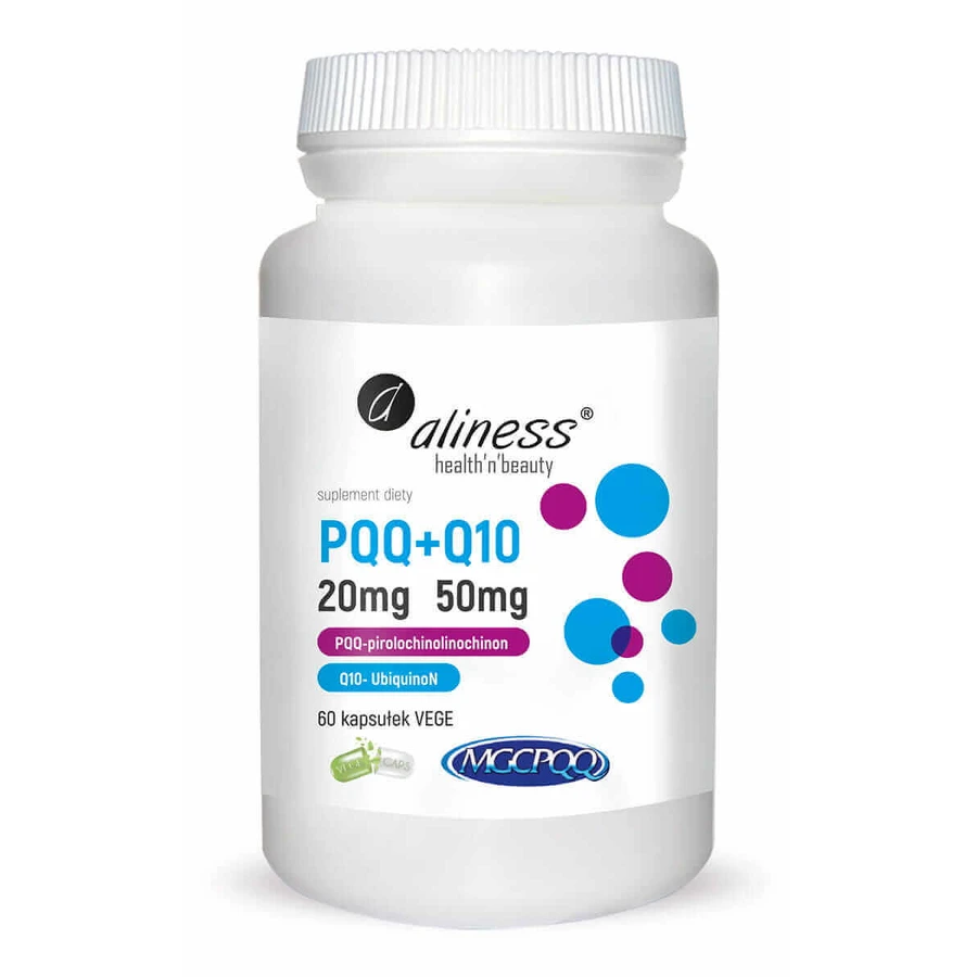 PQQ MGCPQQ® 20 мг + коэнзим Q10 50 мг (60 капсул) Aliness: цены и характеристики