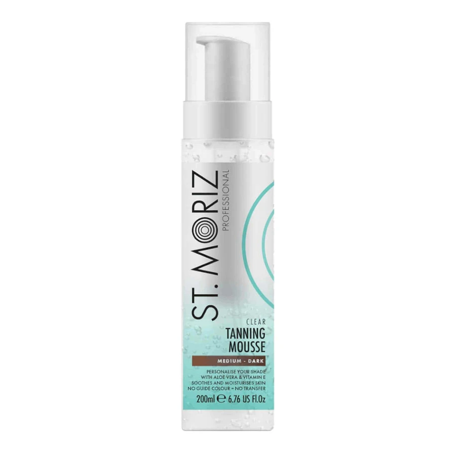 Мус для автозасмаги St.Moriz Professional Clear Tanning Mousse Прозорий мус для автозасмаги середнього темного кольору, 200 мл: ціни та характеристики