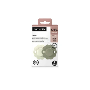Пустышка силиконовая SX Pro Wonder, 6 - 18 месяцев, Aqua Green, 2 шт, Suavinex