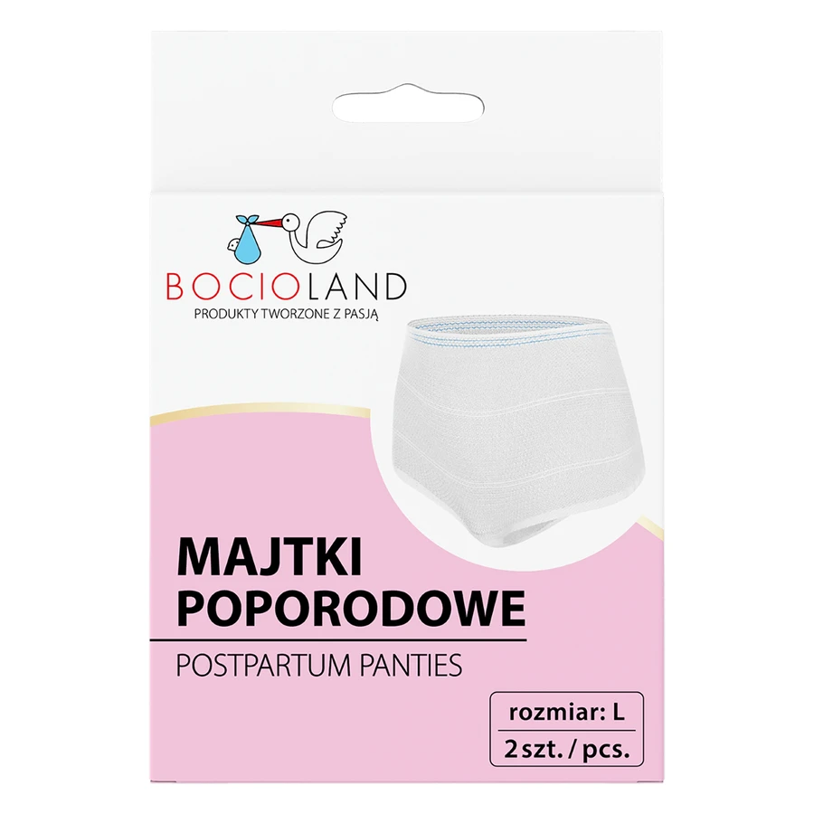 Bocioland, післяпологові трусики, сітка, розмір L, 2 штуки: ціни та характеристики