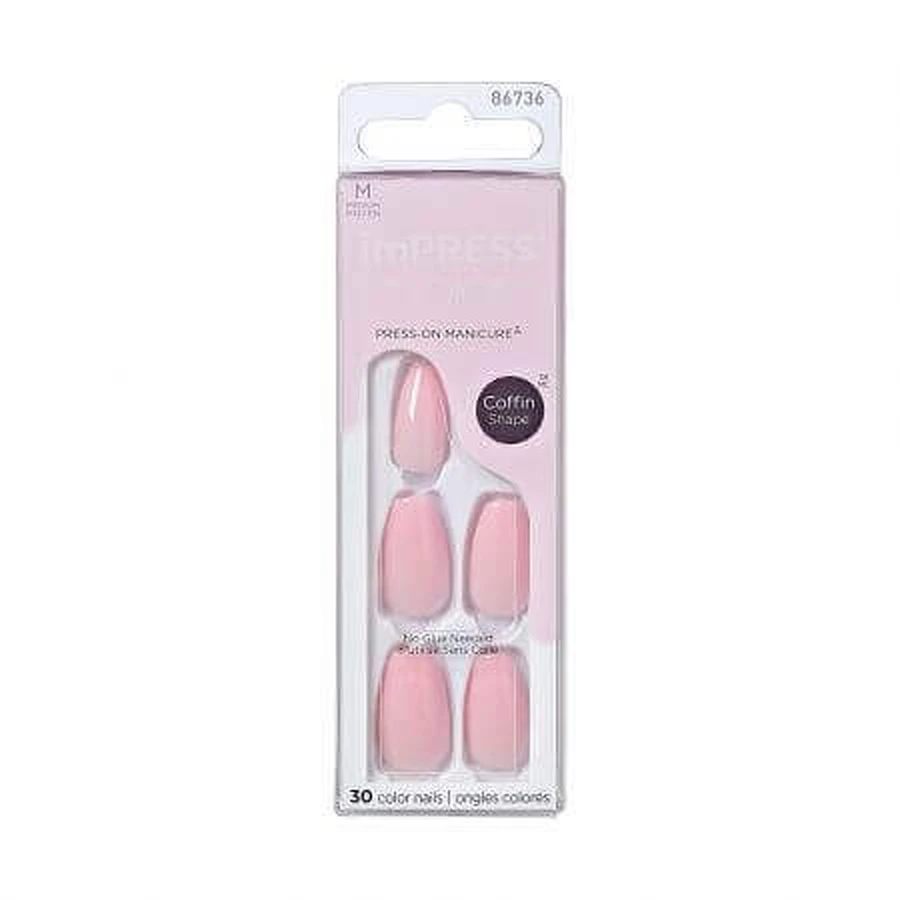 Накладные ногти Impress, средний гроб Pink Dream, Kiss: цены и характеристики