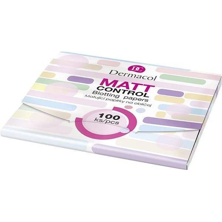 Dermacol Mattifying Papers Matt Control 1×100 шт, матуючий папір: ціни та характеристики