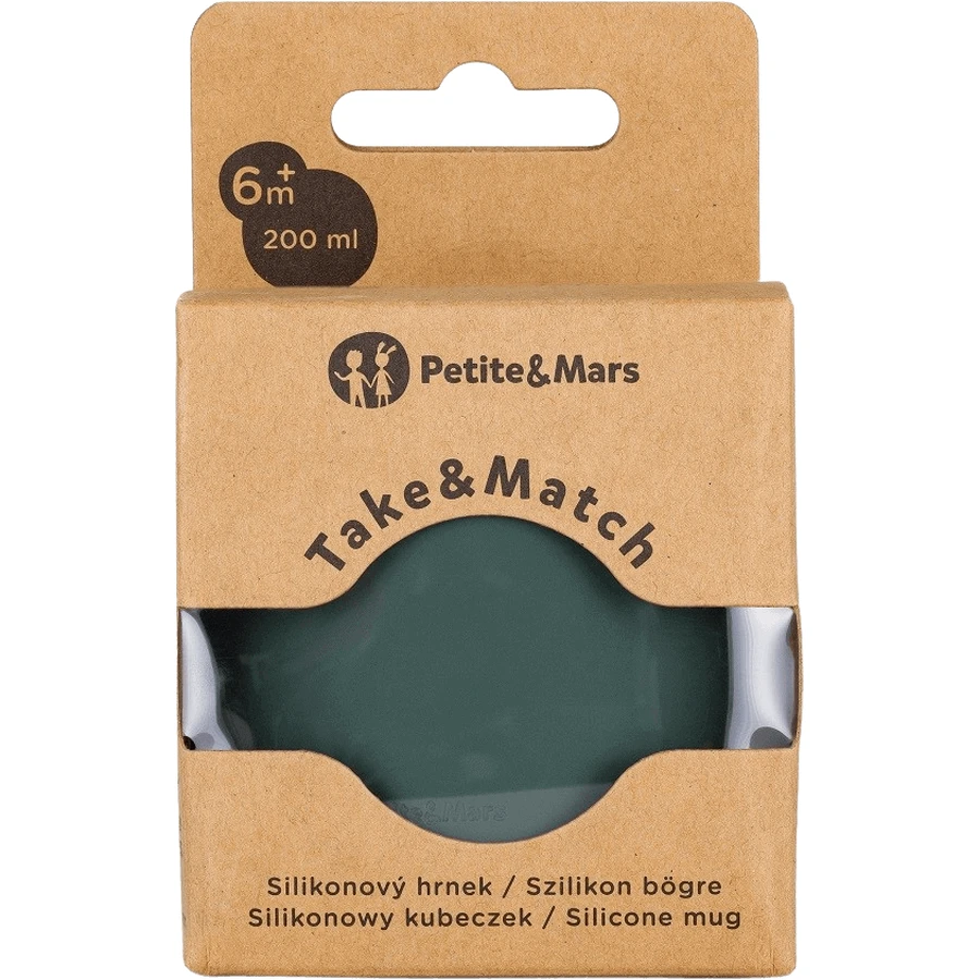 Силиконовая кружка Petite&Mars Take&Match Misty Green 6м+ 200 мл: цены и характеристики