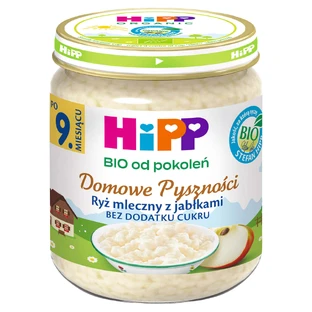 Каша HiPP Domowe Delsznoci Bio, молочный рис с яблоками, после 9 месяцев, 200 г