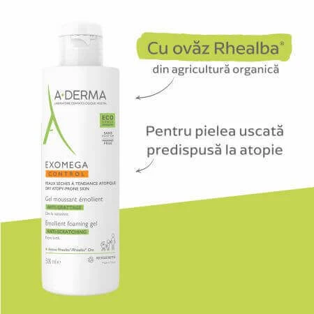 A-Derma Exomega Exomega Control Піноутворюючий пом'якшувальний гель, 500 мл: ціни та характеристики