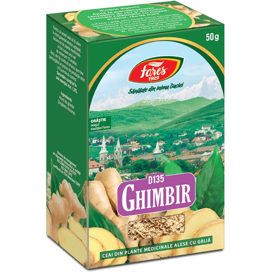 Чай імбирний, D135, 50 г, Fares: ціни та характеристики