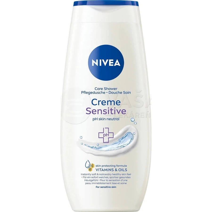 NIVEA Гель для душа Creme Sensitive 250 мл 1×250 мл, увлажняет кожу: цены и характеристики