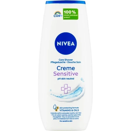 NIVEA Гель для душа Creme Sensitive 250 мл 1×250 мл, увлажняет кожу: цены и характеристики