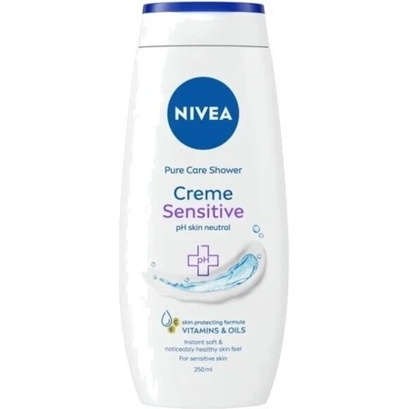 NIVEA Гель для душа Creme Sensitive 250 мл 1×250 мл, увлажняет кожу: цены и характеристики
