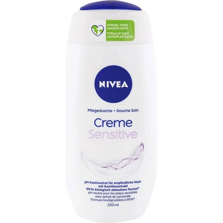 NIVEA Гель для душа Creme Sensitive 250 мл 1×250 мл, увлажняет кожу: цены и характеристики