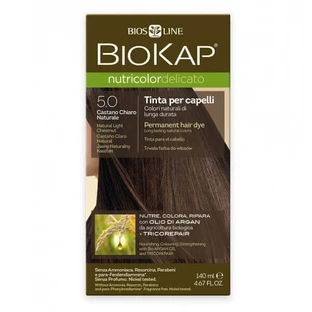 Перманентная краска для волос Nutricolor Delicato, Nunata Natural Light Chestnut 5.0, 140 мл, Biokap