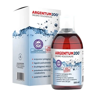 Argentum 200 Тоник для лица Коллоидное серебро 200PPM, 500 мл