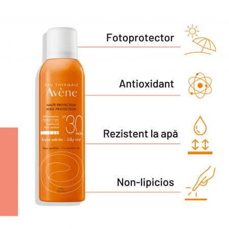 Солнцезащитный мист Sun Care Mist SPF 30, 150 мл, Avene: цены и характеристики