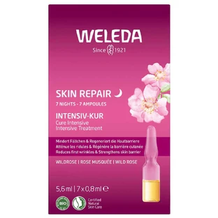Weleda Відновлення шкіри, інтенсивний догляд з шипшиною, ампули, 7 х 0,8 мл