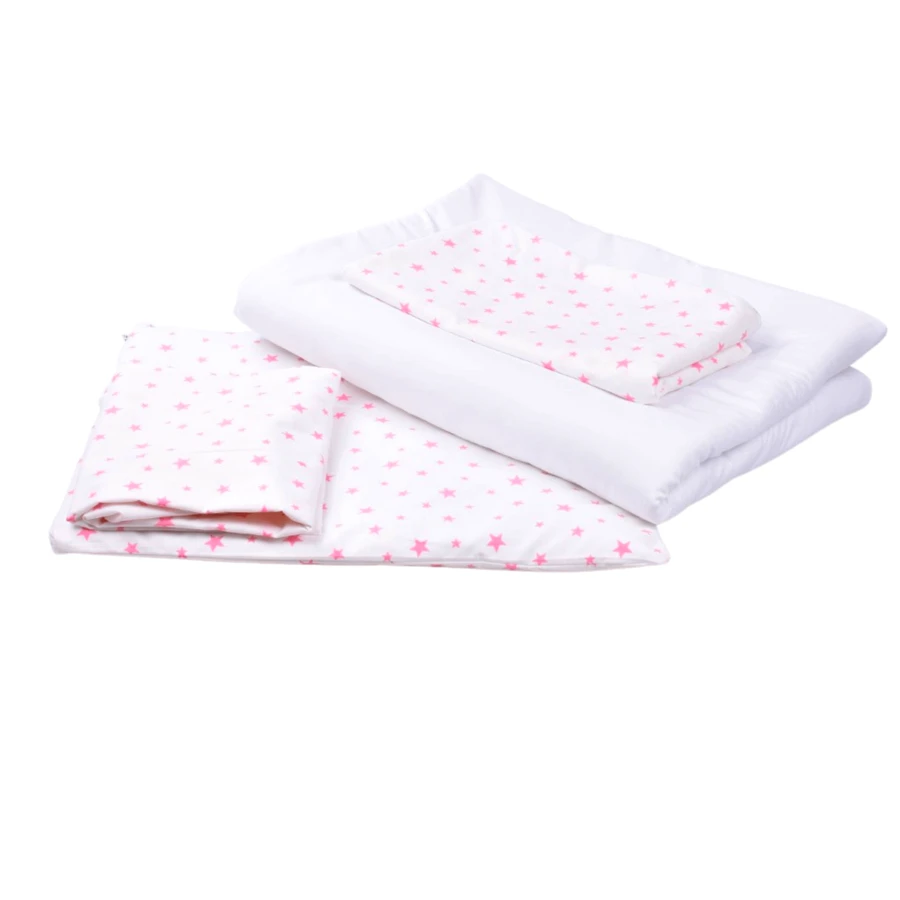 Постельное белье для детской кроватки 5 предметов, 120 x 60 см, модель Stelute Pink, Fic Baby: цены и характеристики