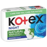 Нічні поглинаючі прокладки Natural Night, 6 штук, Kotex