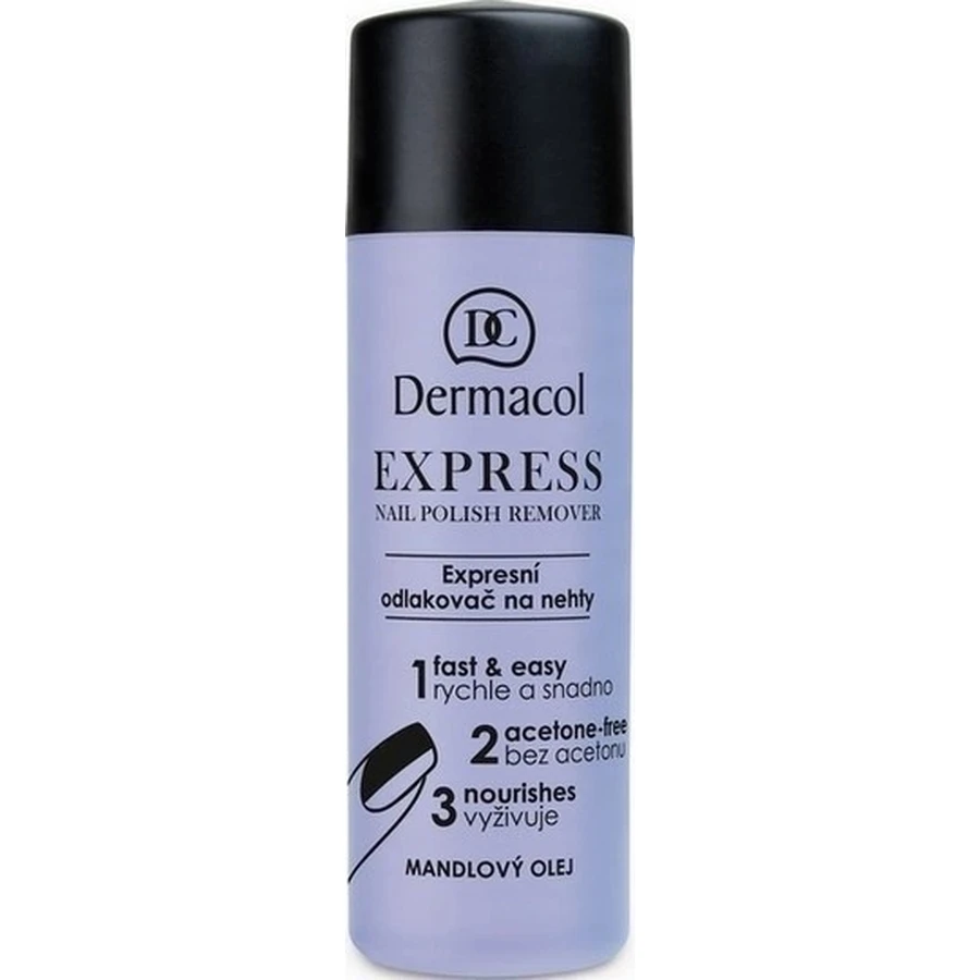 Dermacol Express рідина для зняття лаку 1×120 мл, рідина для зняття лаку для нігтів: ціни та характеристики