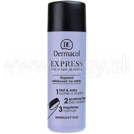 Dermacol Express рідина для зняття лаку 1×120 мл, рідина для зняття лаку для нігтів: ціни та характеристики