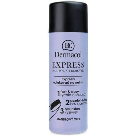 Dermacol Express рідина для зняття лаку 1×120 мл, рідина для зняття лаку для нігтів: ціни та характеристики