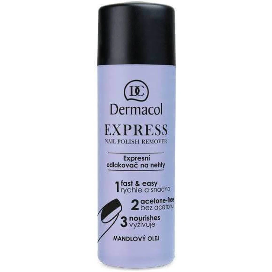 Dermacol Express рідина для зняття лаку 1×120 мл, рідина для зняття лаку для нігтів: ціни та характеристики