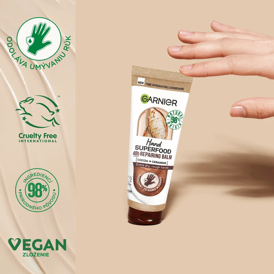 Garnier Hand Superfood регенерирующий крем для рук с какао 75 мл: цены и характеристики