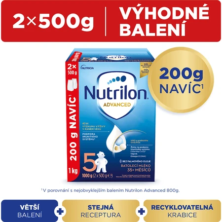 Суха молочна суміш Nutrilon 5 1000 г: ціни та характеристики