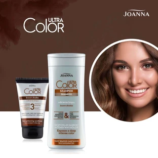 Joanna Ultra Color шампунь для освітлення відтінків бежевого та каштанового, 200 мл