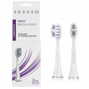 Seysso Daily, сменные подушечки для зубной щетки Carbon sonic, SE0103, 2 шт.