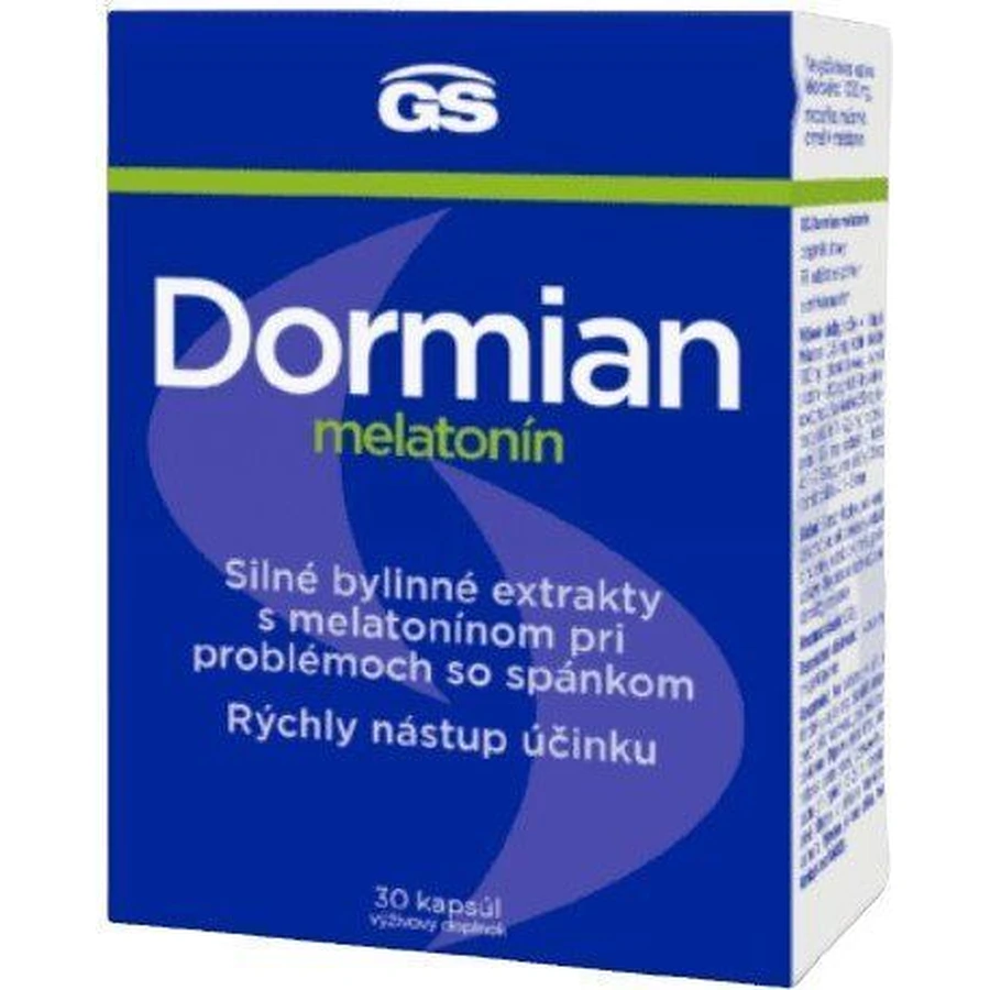 GS Dormian Мелатонін 30 капсул: ціни та характеристики