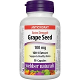 WEBBER NATURALS Grape Seed Extra Strong 100 mg 1×90 cps, пищевая добавка