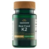 Swanson Real Food K-2, витамин K 200 мкг, 30 эл. капсул